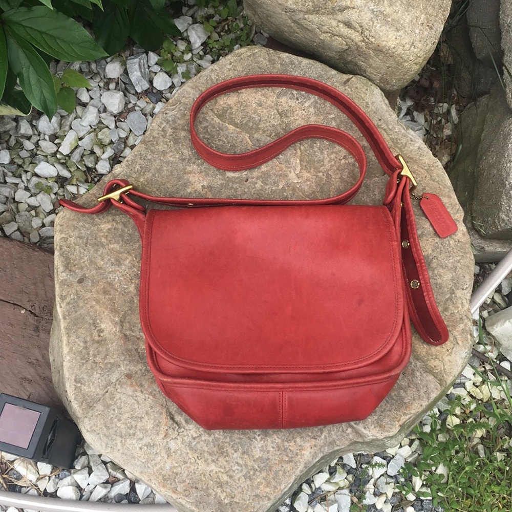 Excellent condition genuine red coach bag